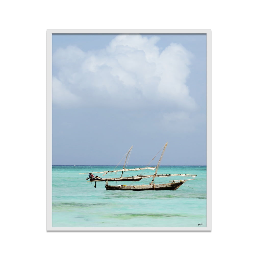 Composite Framed Canvas 80x100 Zanzibar Tranquility