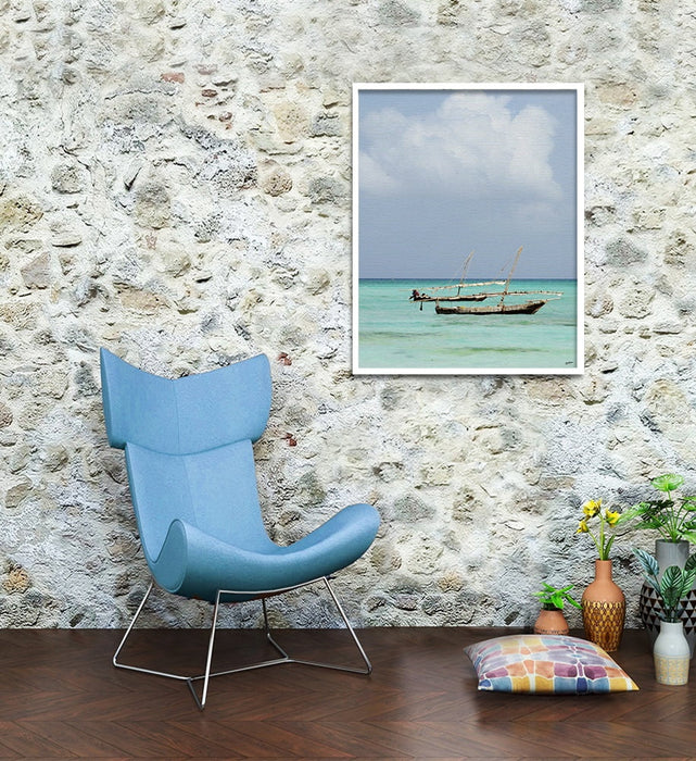 Composite Framed Canvas 80x100 Zanzibar Tranquility
