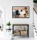 Composite Framed Canvas 80x100 Composition 3: Nguni & Proteas