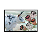 Composite Framed Canvas 80x100 Composition 1 : Nguni & Proteas