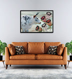 Composite Framed Canvas 80x100 Composition 1 : Nguni & Proteas