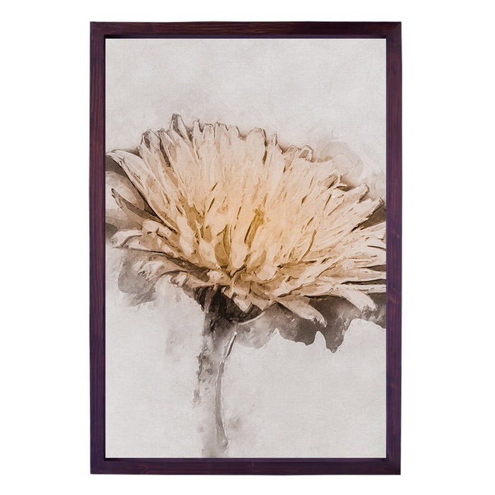 Composite Framed Canvas 100x150 SUNNY FLOWER WATERCOLOUR