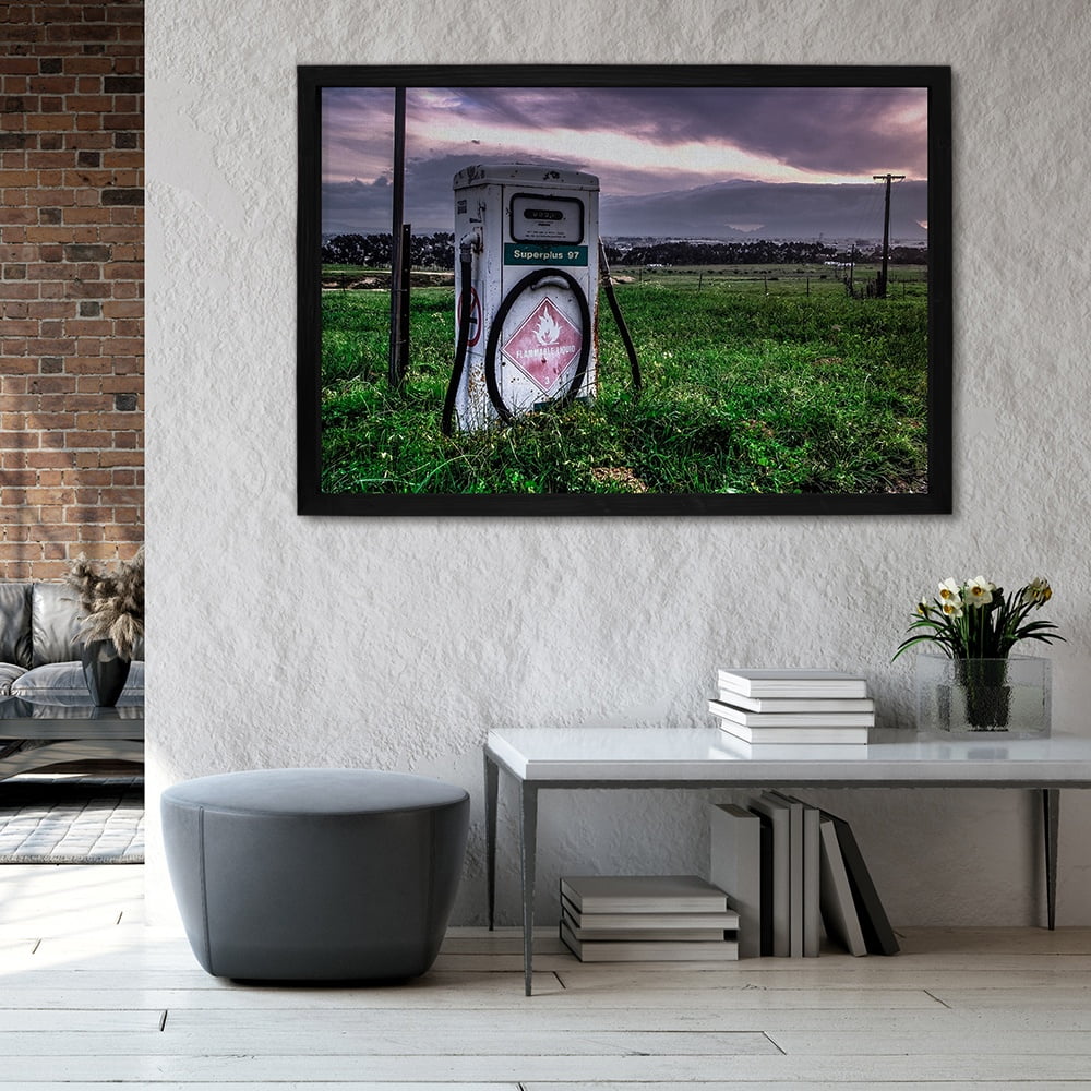 Composite Framed Canvas 100x150 PETROL STATION