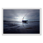 Composite Framed Canvas 100x150 BLUE BOAT