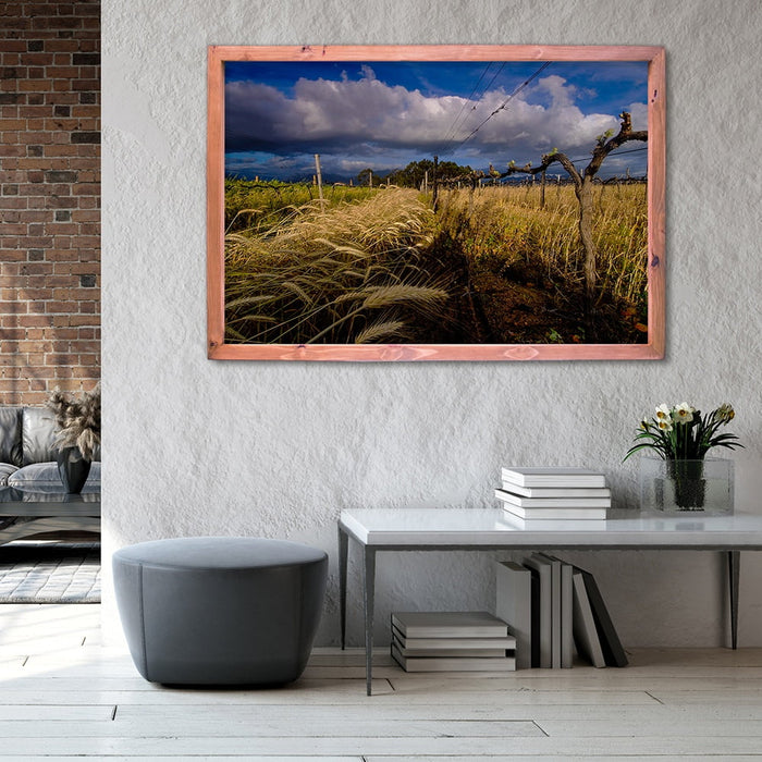 Composite Framed Canvas 100x150 WINE VINES