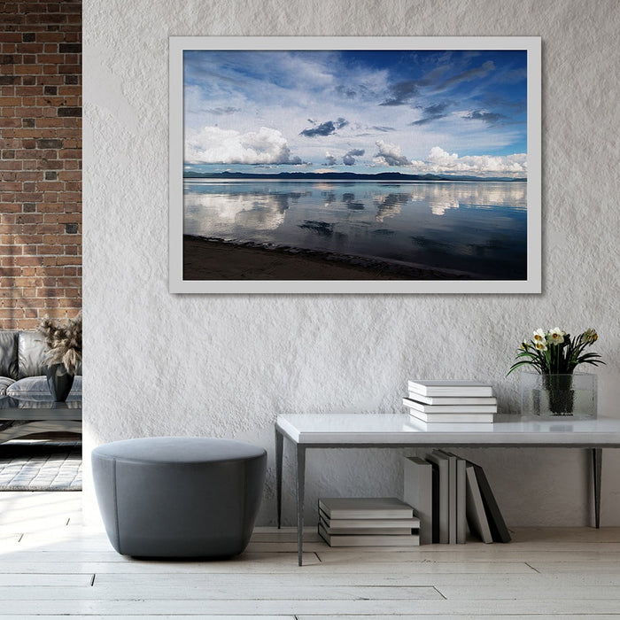 Composite Framed Canvas 100x150 REFLECTIVE WATER