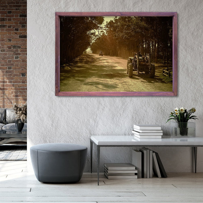 Composite Framed Canvas 100x150 DIRT ROAD TRACTOR