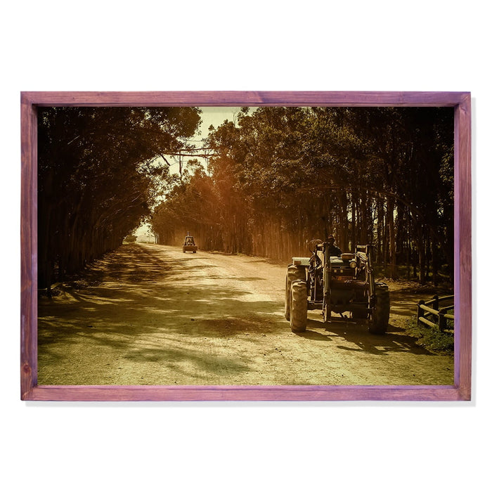 Composite Framed Canvas 100x150 DIRT ROAD TRACTOR