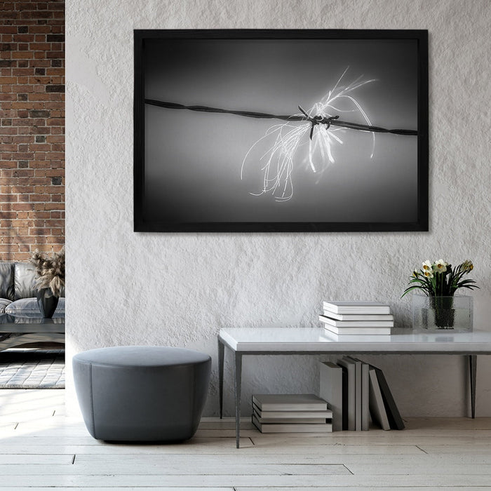 Composite Framed Canvas 100x150 BARBED WIRE