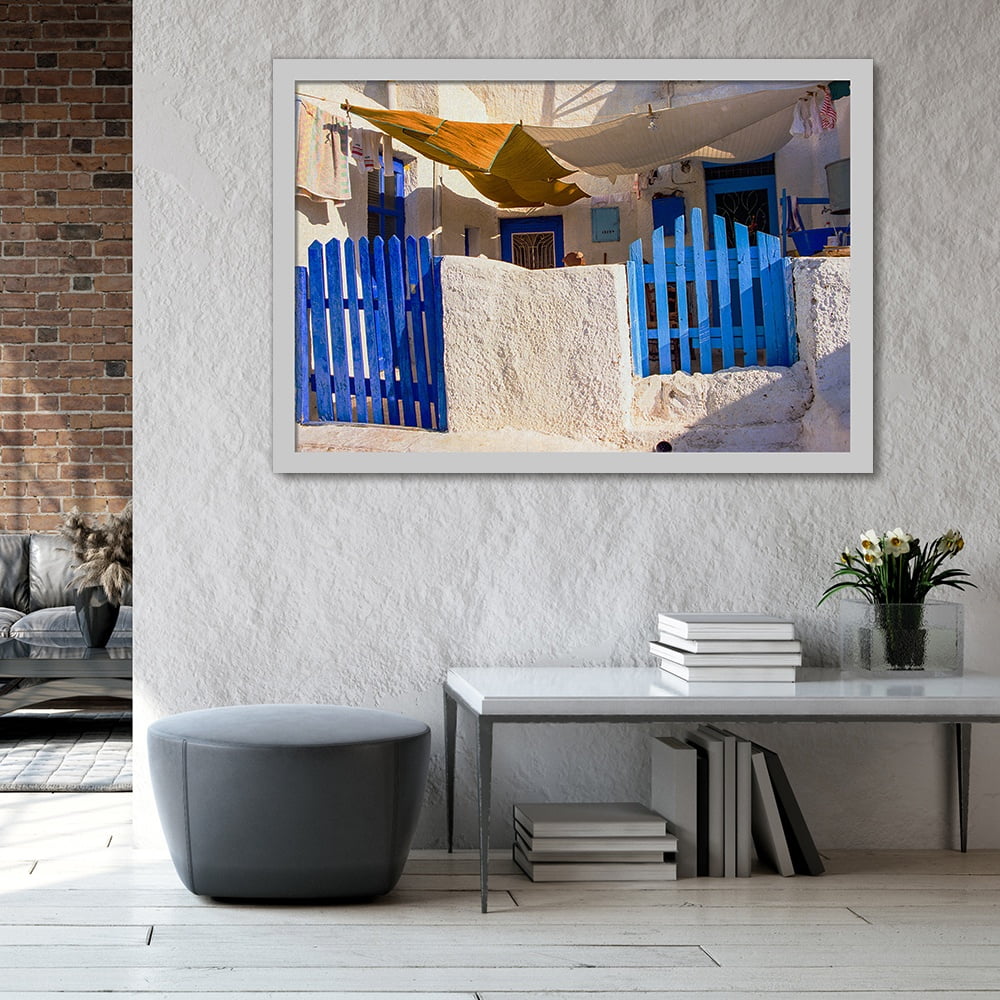 Composite Framed Canvas 100x150 BLUE GATES