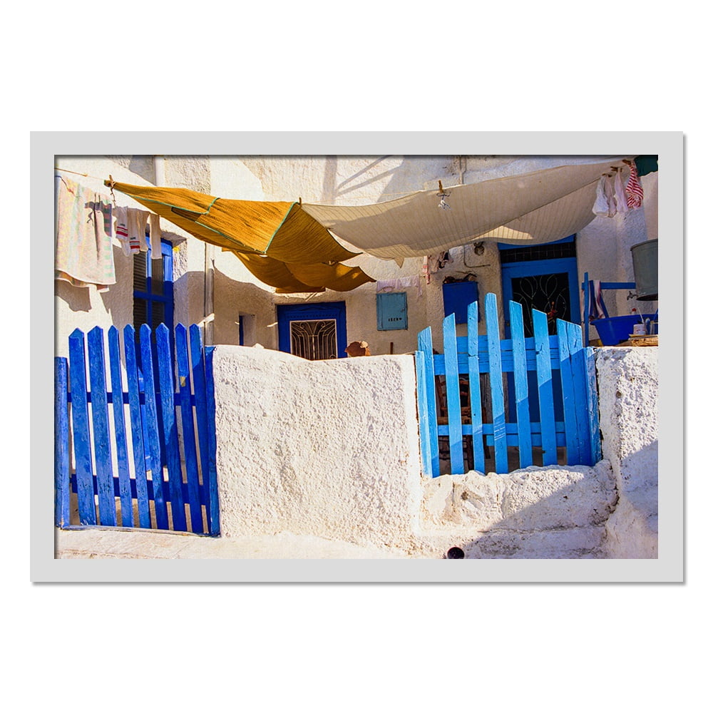 Composite Framed Canvas 100x150 BLUE GATES
