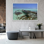 Composite Framed Canvas 100x150 FISHING BOAT IN COLOUR