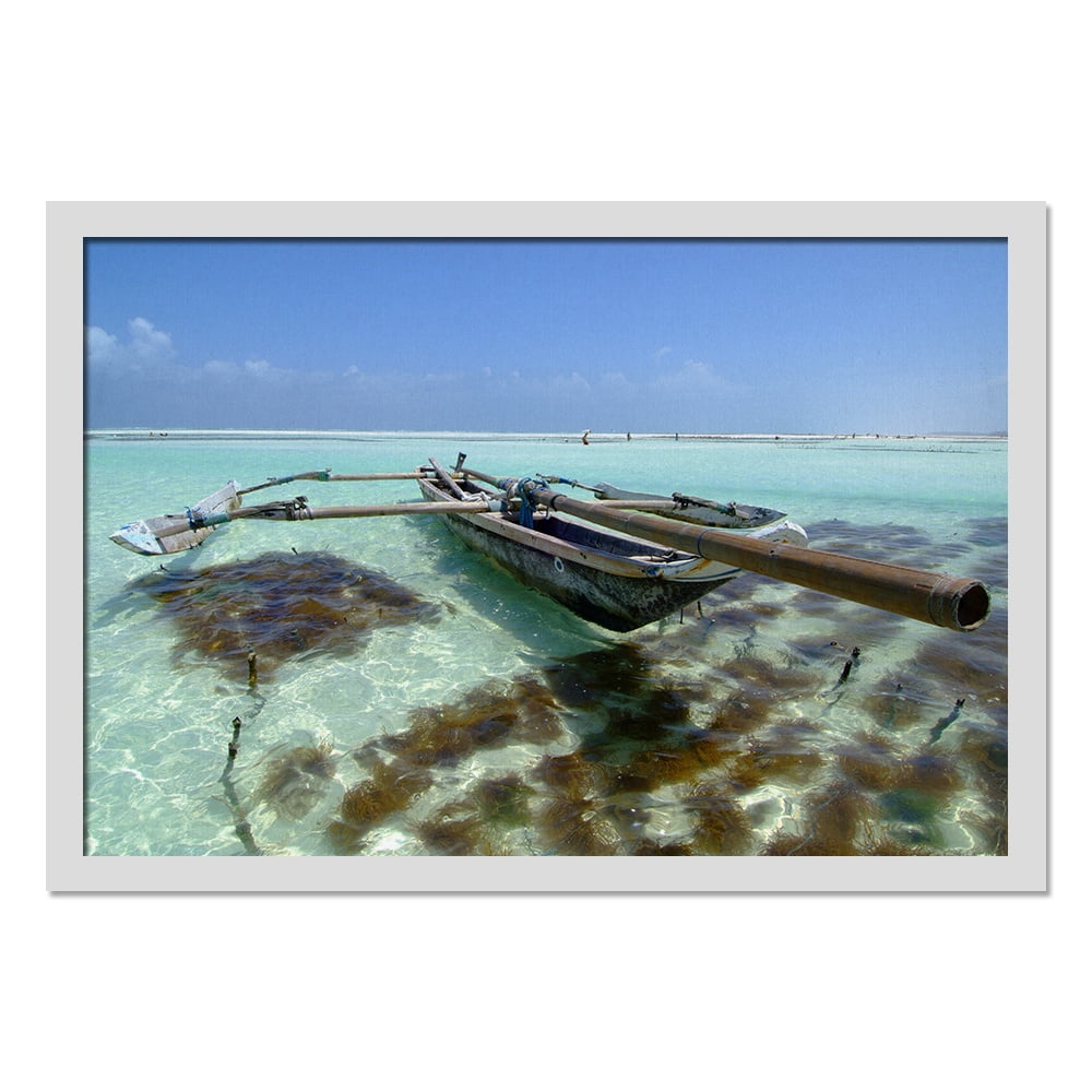 Composite Framed Canvas 100x150 FISHING BOAT IN COLOUR