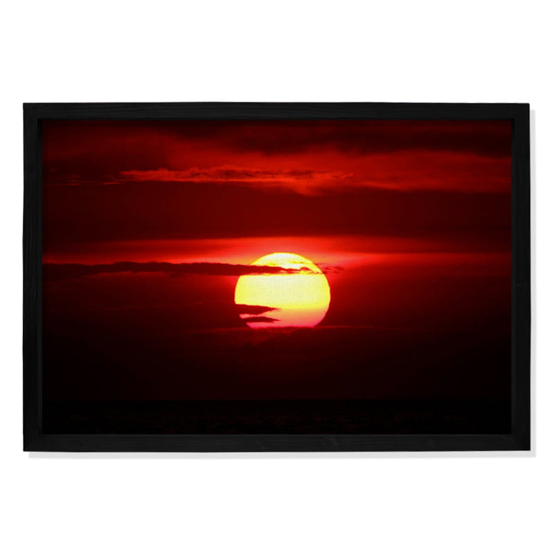 Composite Framed Canvas 100x150 RED SUN
