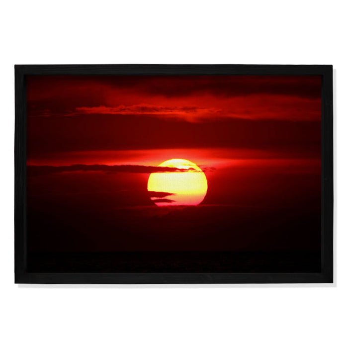 Composite Framed Canvas 100x150 RED SUN