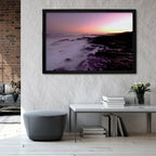 Composite Framed Canvas 100x150 WAVES ON ROCKS