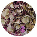 HYDRANGEA DEEP FLORAL TONES ROUND COFFEE TABLE
