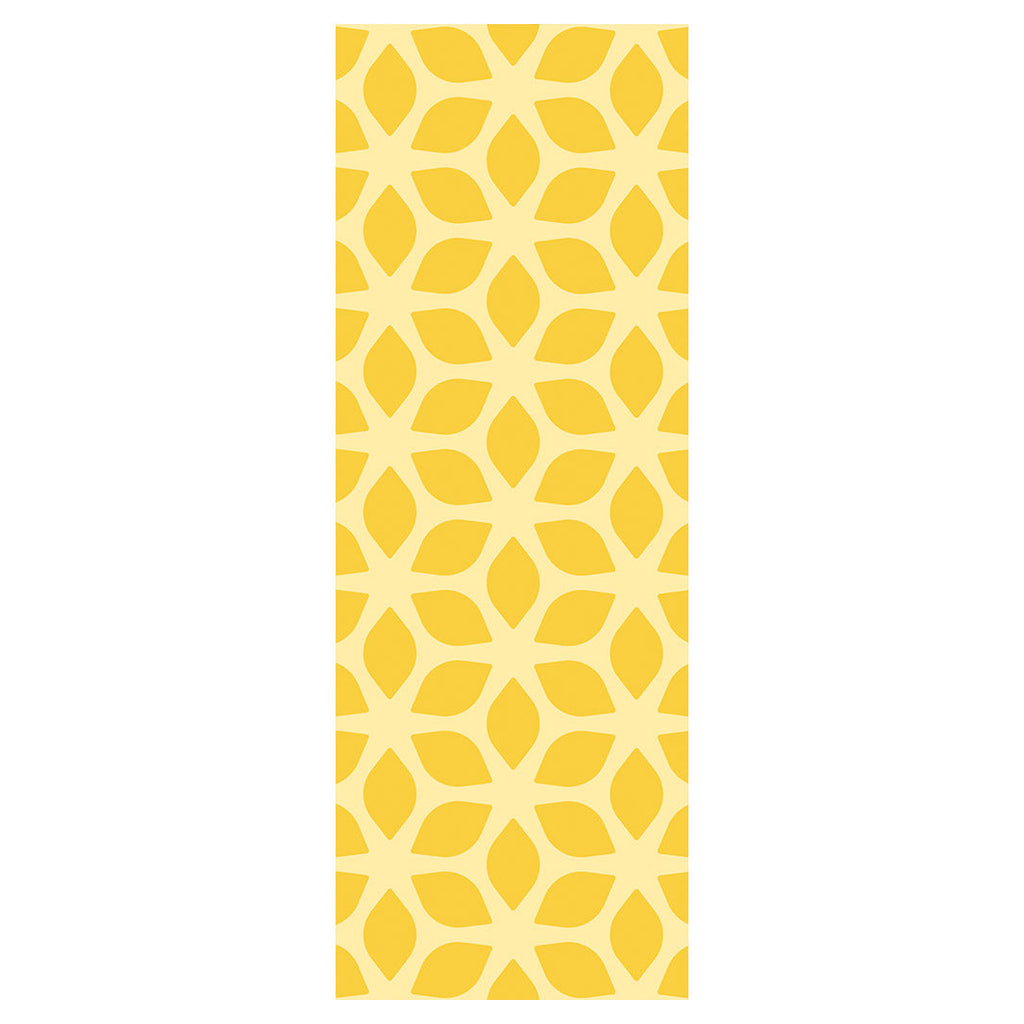 DESIGN YELLOW GEO PATTERN DECK CHAIR