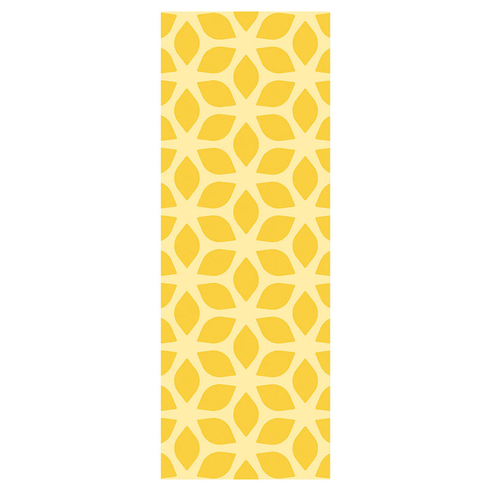 DESIGN YELLOW GEO PATTERN DECK CHAIR