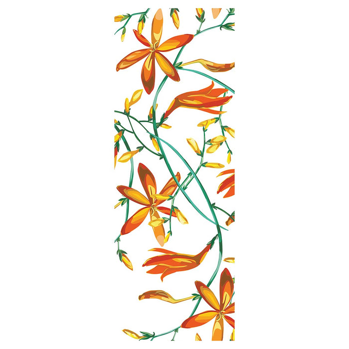 DESIGN ORANGE SPRING FLOWERS DECK CHAIR