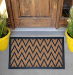 ZIG-ZAG - MOULDED NON-BRUSH MAT NATURAL