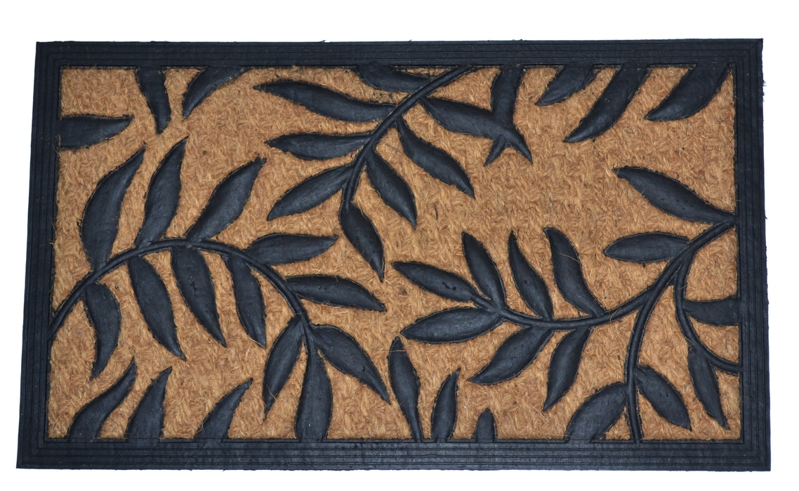 LEAVES - MOULDED NON-BRUSH MAT NATURAL