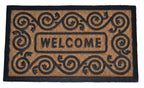 WELCOME SPIRAL FRAME - MOULDED NON-BRUSH MAT NATURAL
