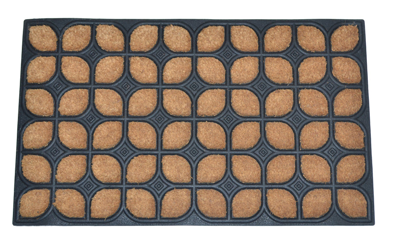 PETALS - MOULDED BRUSH MAT NATURAL