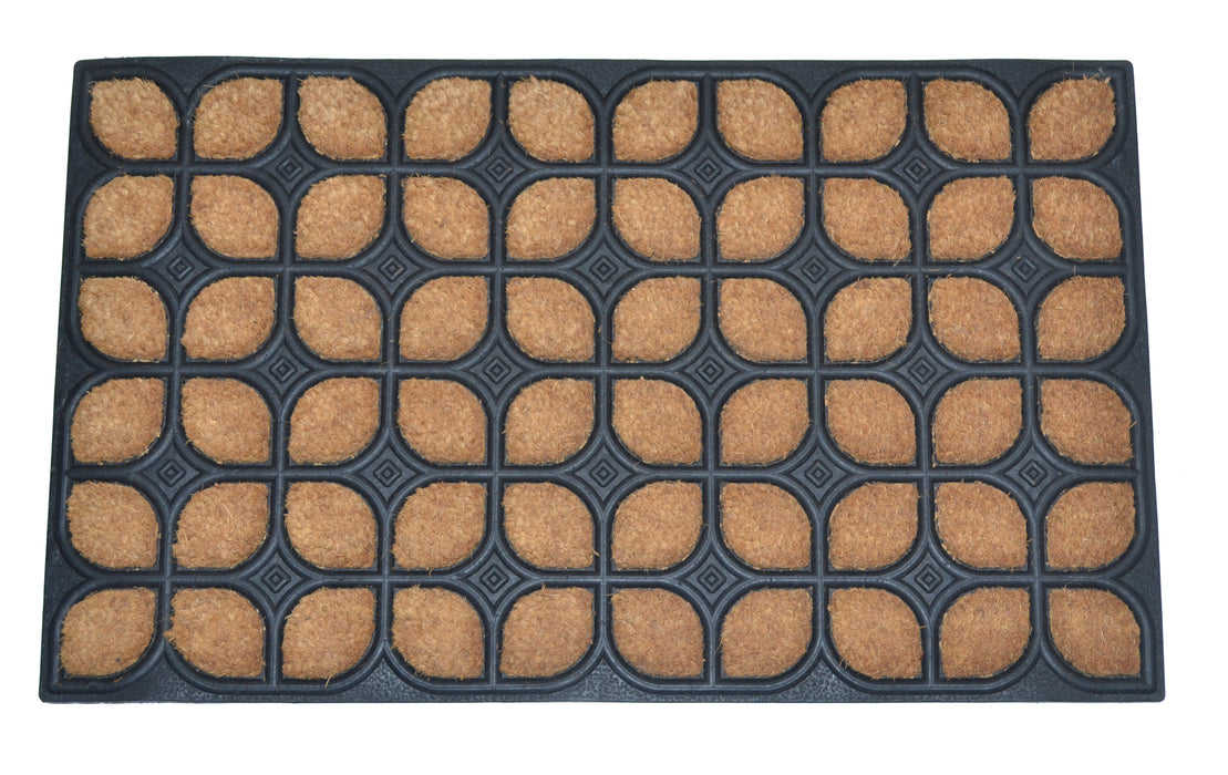 PETALS - MOULDED BRUSH MAT NATURAL