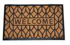 WELCOME PETALS - MOULDED BRUSH MAT NATURAL
