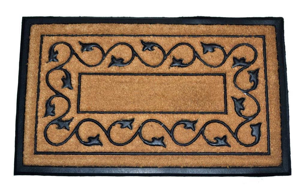 IVY SQUARE - MOULDED BRUSH MAT NATURAL