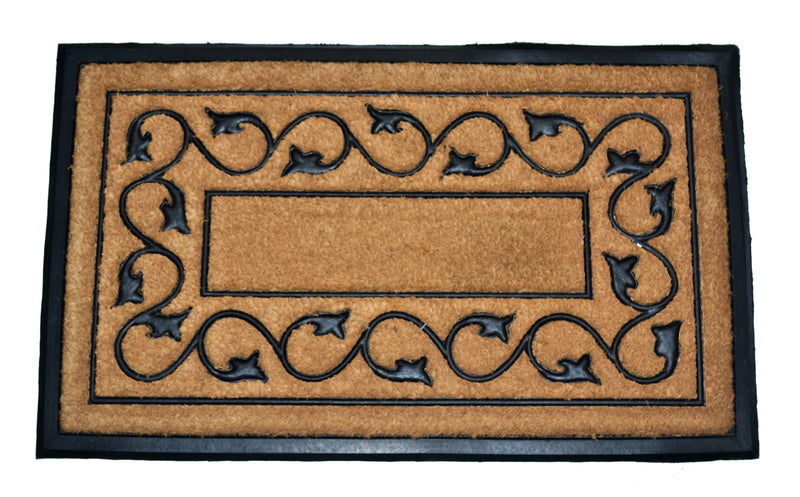 IVY SQUARE - MOULDED BRUSH MAT NATURAL