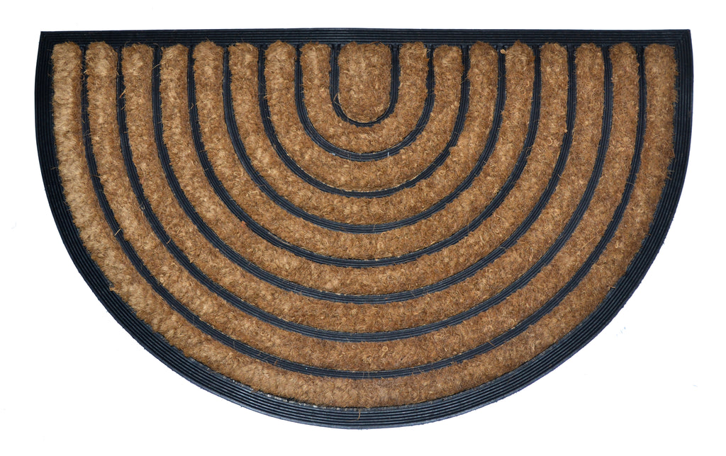 HALFROUND RANBOW - MOULDED BRUSH MAT NATURAL