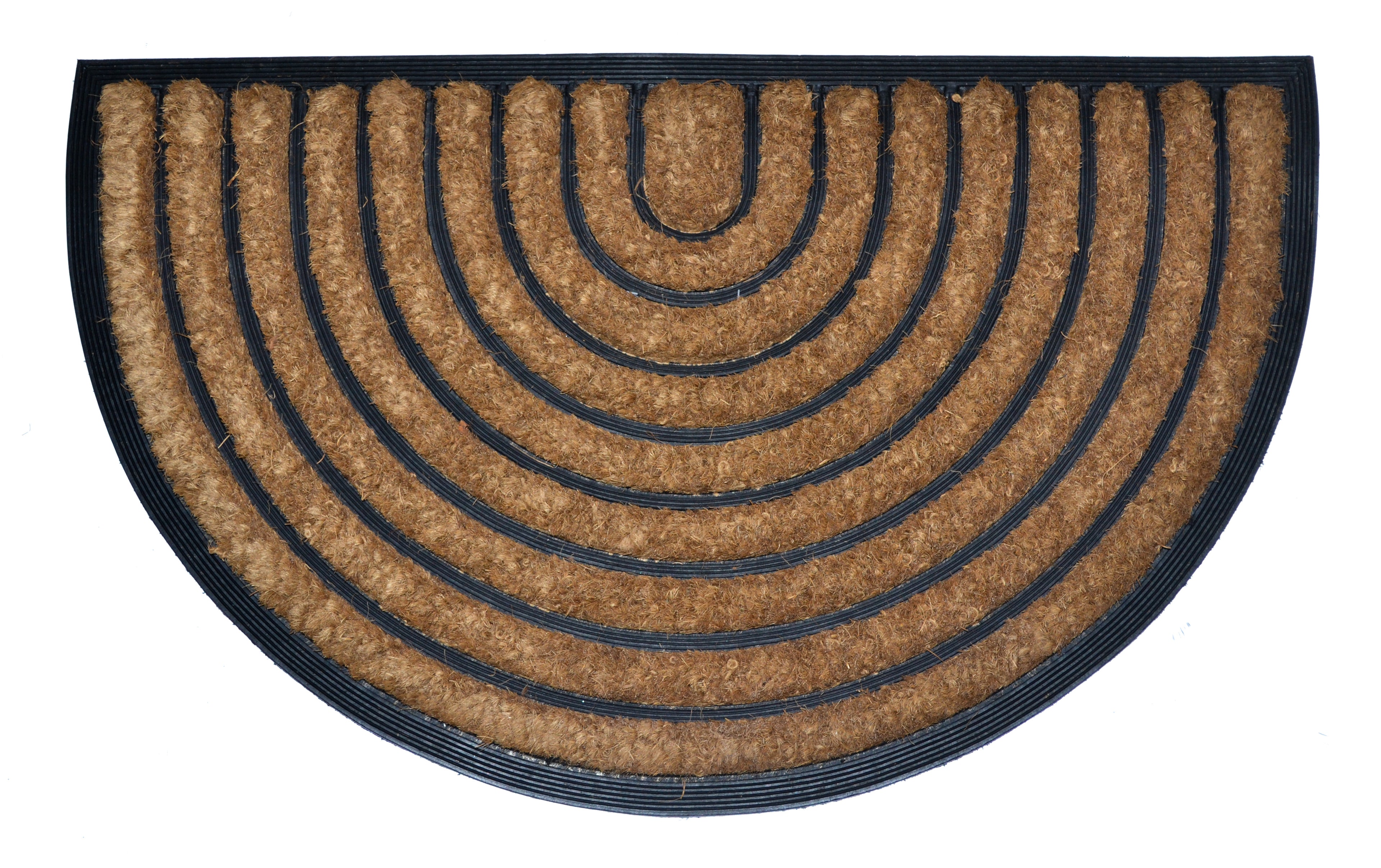 HALFROUND RANBOW - MOULDED BRUSH MAT NATURAL