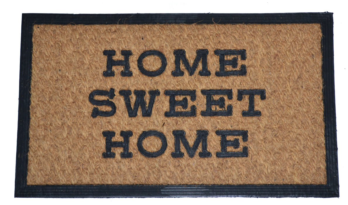 HOME SWEET HOME - MOULDED NON-BRUSH MAT NATURAL