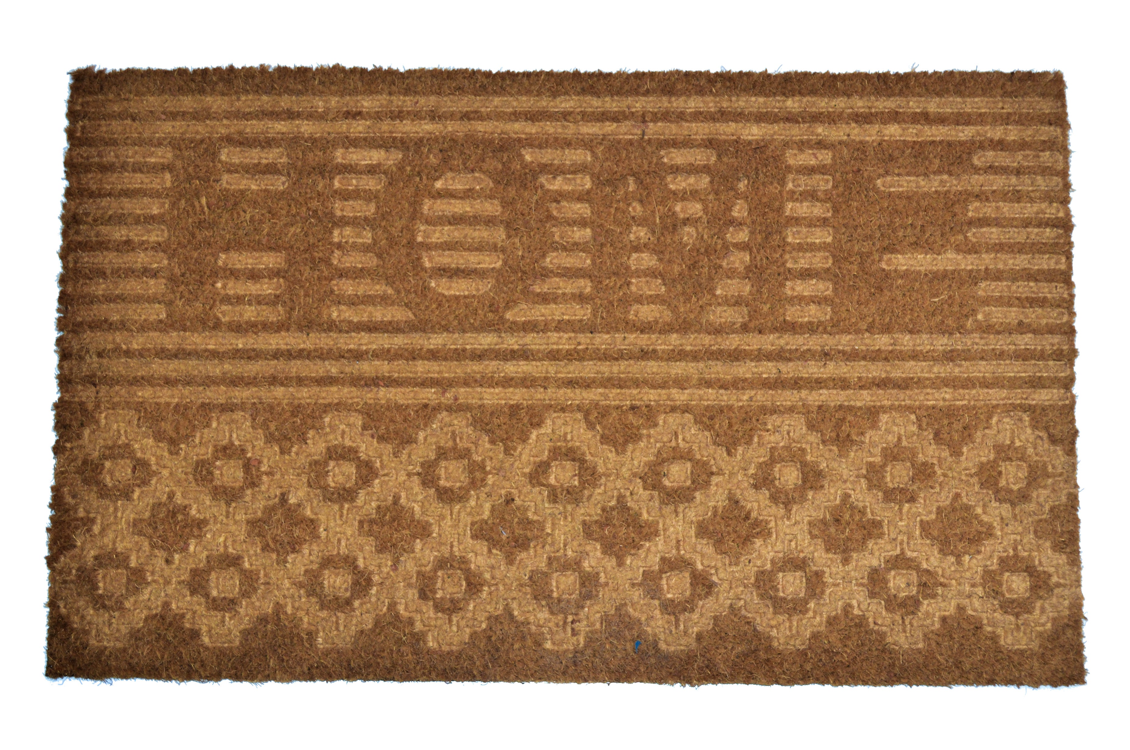 HOME - EMBOSSED COIR VINYL-BACKED DOORMAT
