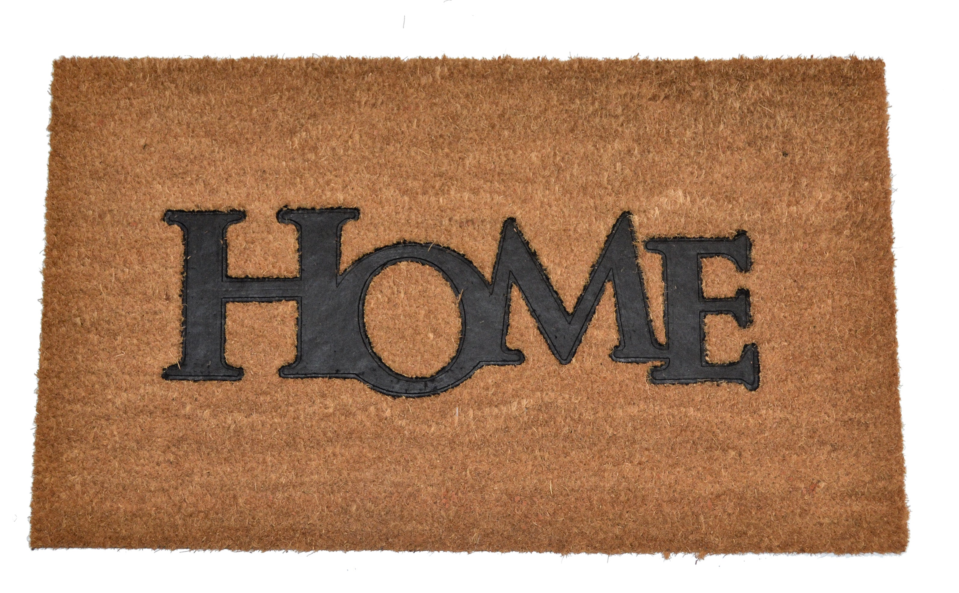 HOME - RUBBER EMBOSSED COIR VINYL-BACKED DOORMAT