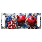 DUAL PURPOSE BOARDS POMEGRANATES WITH BLUE FLOWERS ON MARBLE