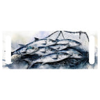 DUAL PURPOSE BOARDS WATERCOLOUR FISH IN NET