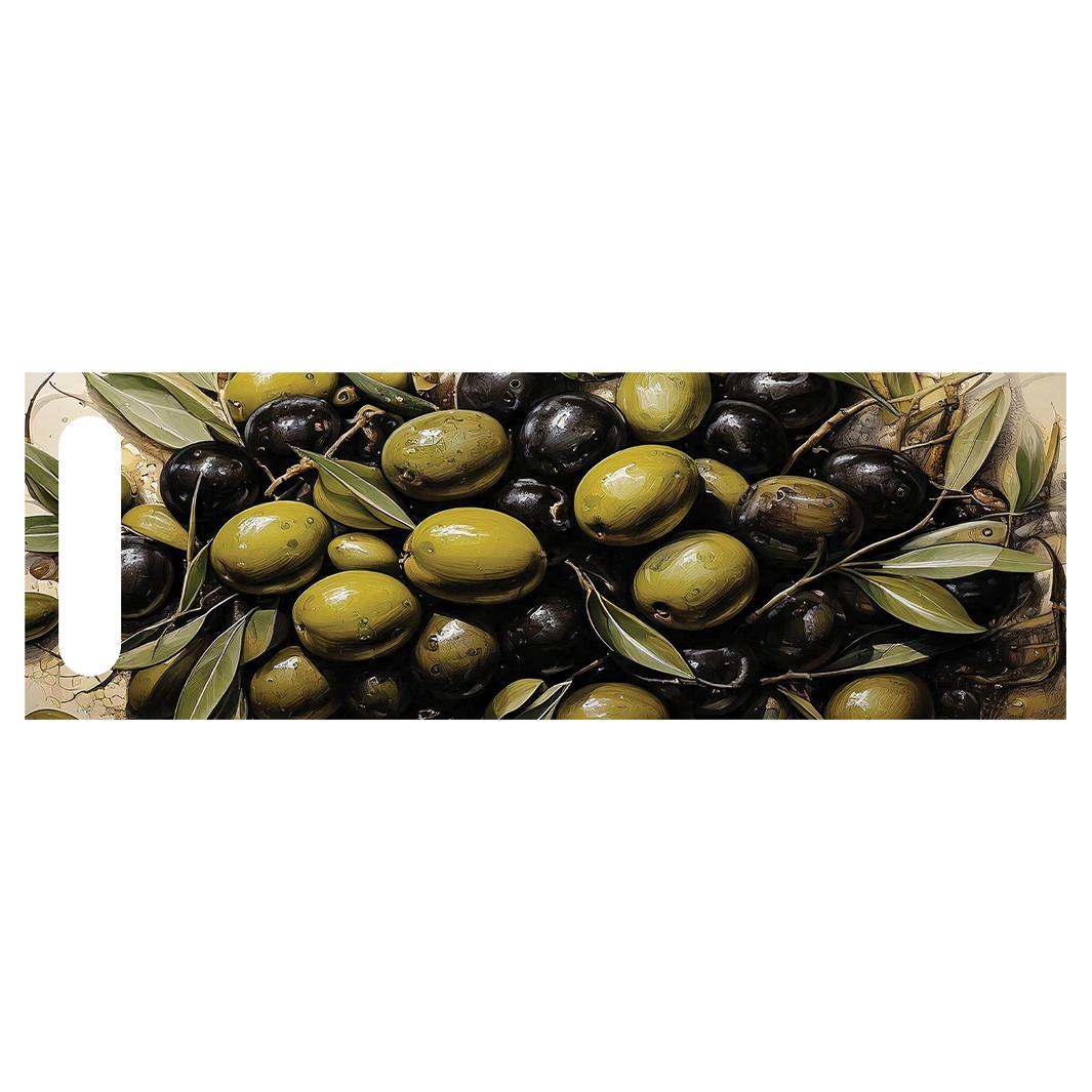 DUAL PURPOSE BOARDS OIL PAINTED BLACK & GREEN OLIVES