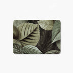 LEAVES GREEN MONOCHROMATIC LEAVES BATHMAT