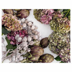 HYDRANGEA AND MUTED ARTICHOKES FLEECE BLANKET