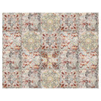 ANTIQUE FADED MOROCCAN TILE FLEECE BLANKET