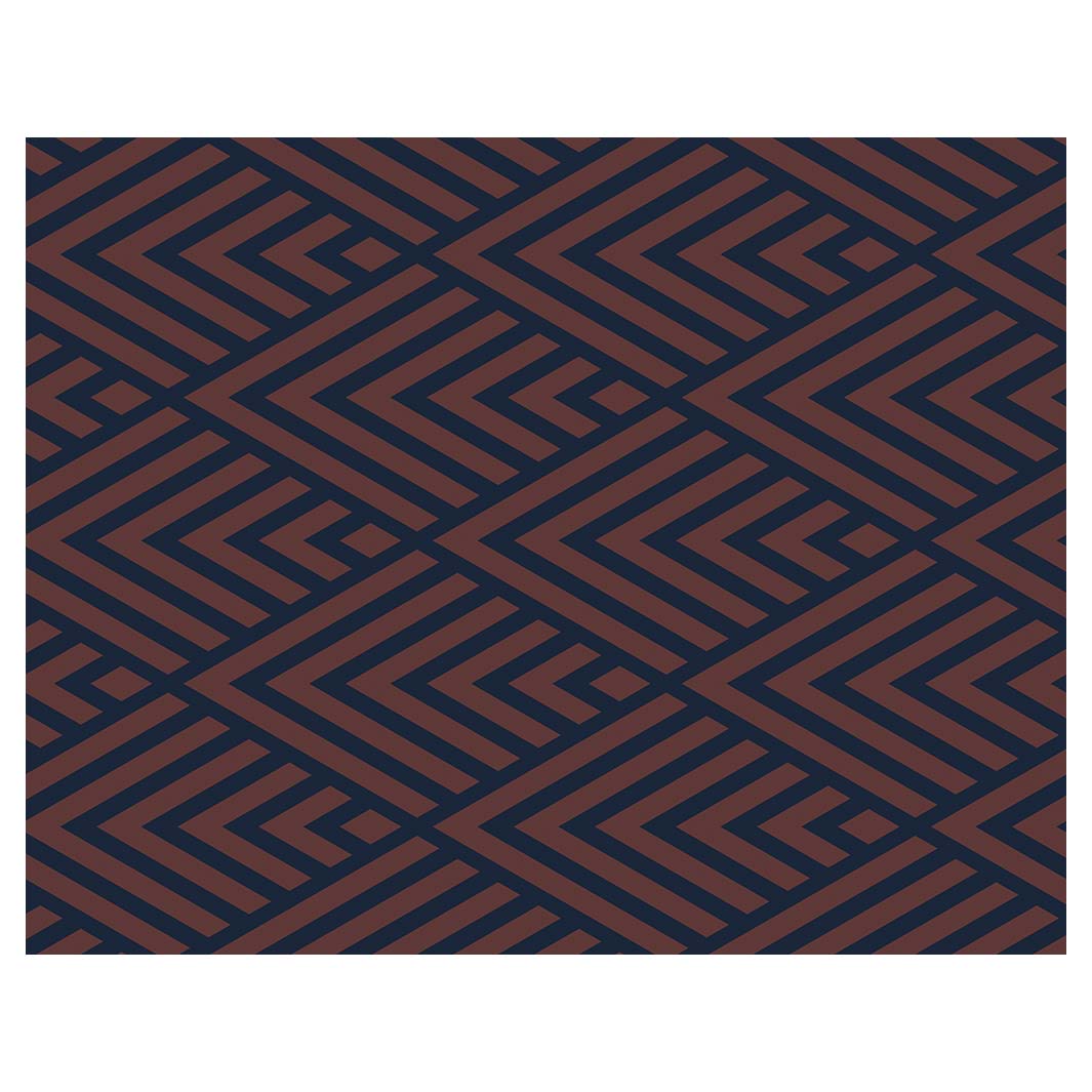 BROWN AND NAVY DIAMOND PATTERN FLEECE BLANKET