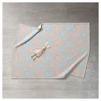KIDS PINK AND BLUE WATERCOLOUR CLOUDS FLEECE BLANKET