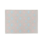 KIDS PINK AND BLUE WATERCOLOUR CLOUDS FLEECE BLANKET