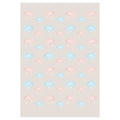 KIDS PINK AND BLUE WATERCOLOUR CLOUDS FLEECE BLANKET