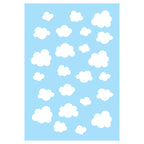 KIDS LIGHT BLUE CLOUD PATTERN FLEECE BLANKET