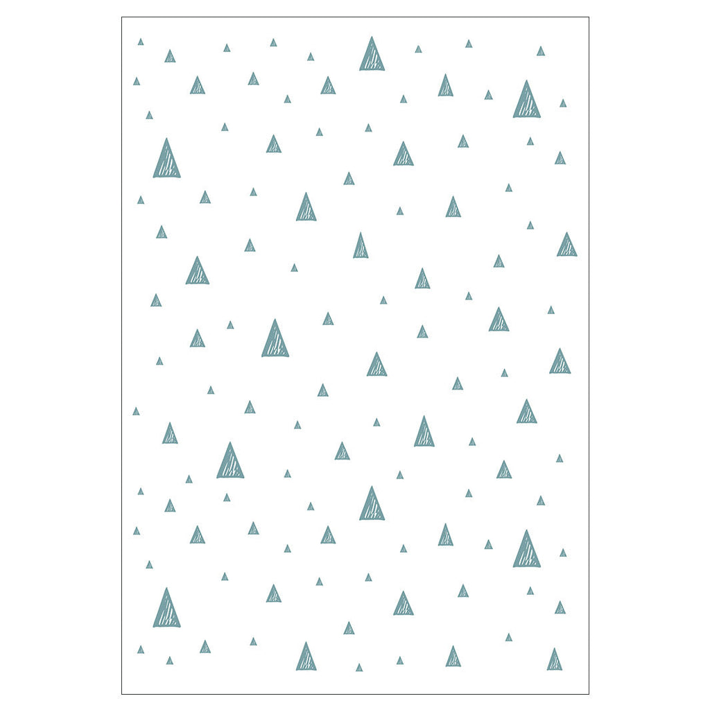 KIDS BLUE AND WHITE TRIANGLE PATTERN FLEECE BLANKET