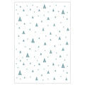 KIDS BLUE AND WHITE TRIANGLE PATTERN FLEECE BLANKET